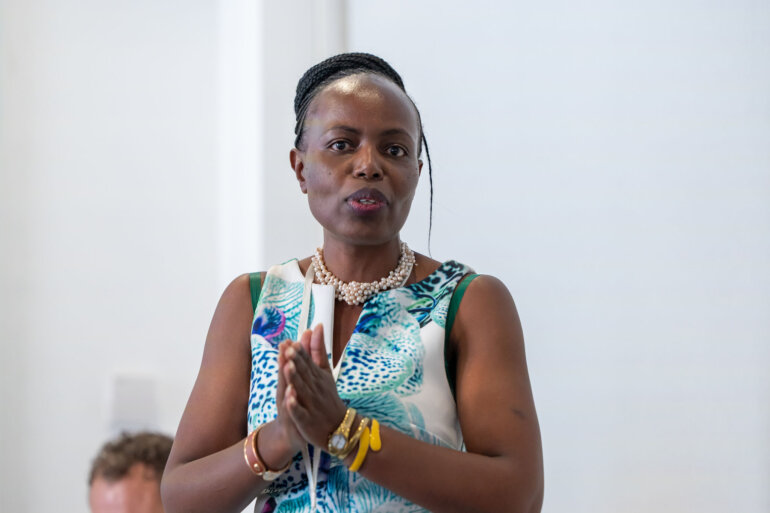 Njeri Kimoto from Kenya, from the organisation Solidaridad Network, at DSA2024 in SOAS